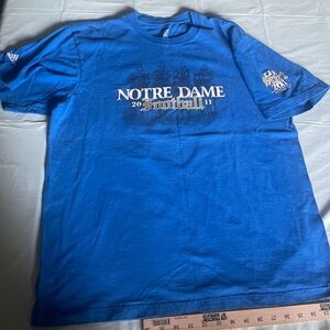 Adidas Blue Cotton T-Shirt